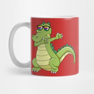 Funny Dabbing Alligator Crocodile And Dab dance Fans Mug